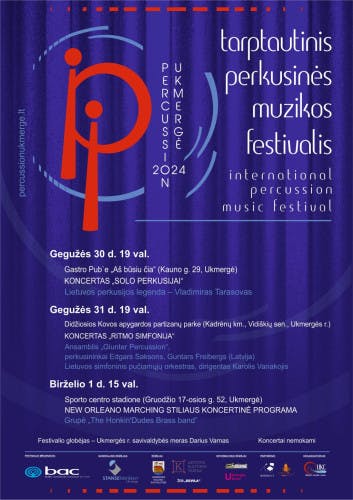 Percussion Ukmergė 24 poster