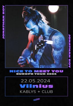 Jonathan Roy - Nice To Meet You Tour 2024 poster