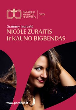 „Grammy“ laureatė Nicole Zuraitis ir  KAUNO BIGBENDAS poster