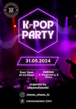 K-LOVE K-POP PARTY by cheoncheonhi First Edition poster