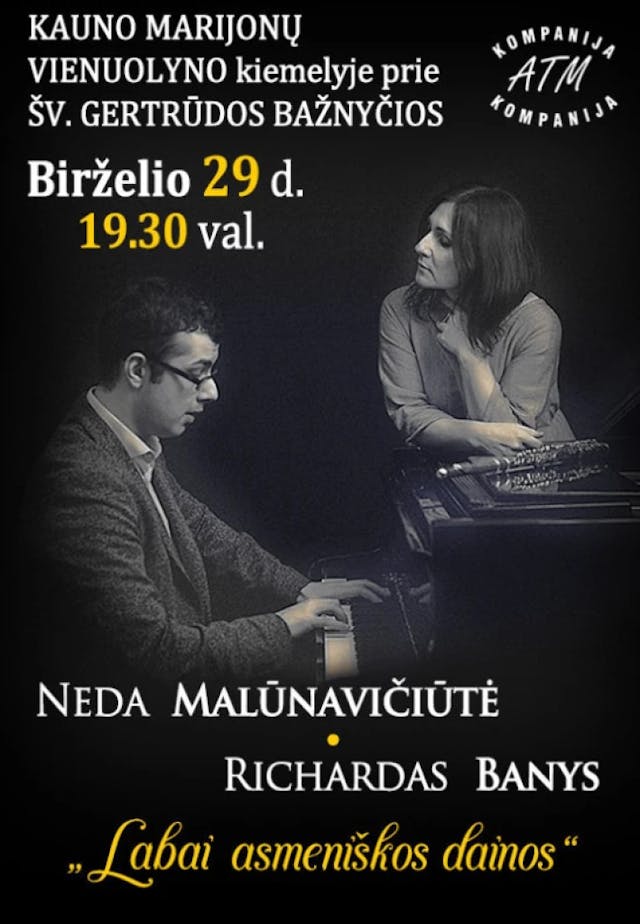Neda Malūnavičiūtė and Richard Banys "Very personal songs"