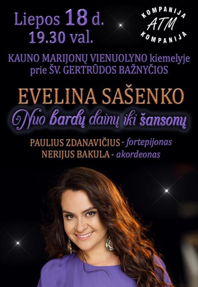 Evelina Sašenko ''Nuo bardų dainų iki šansonų''