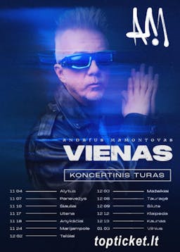 Andrias Mamontov's concert tour "One" poster