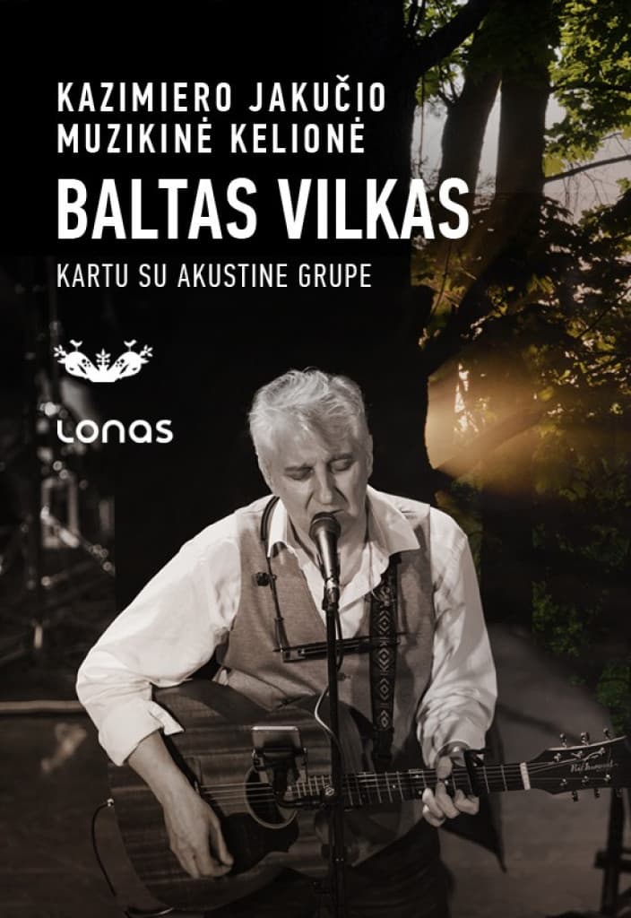 Kazimieras Jakutis with an acoustic group