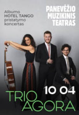 TRIO AGORA Album presentation concert HOTEL TANGO poster