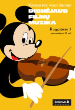Concert for the whole family "Music from Disney Movies" poster