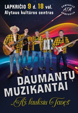 Daumantai musicians. I will wait for you poster