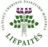 Vilniaus chorinio dainavimo mokykla Liepaitės logo