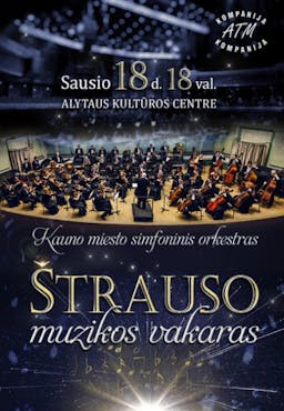 An evening of Strauss music poster