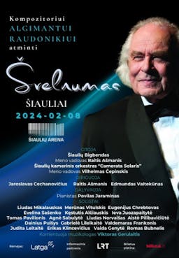 Koncert poświęcony pamięci kompozytora Algimantasa Raudonikisa "Švelnumas poster