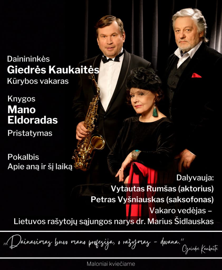 Moje piosenki-drogowskazy | Kreatywny wieczór Giedrė Kaukaitė