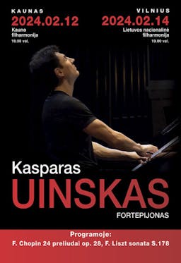 Pianista Kasparas Uinskas, recital solowy poster