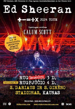 RYNEK DRUGI - Ed Sheeran, +-=÷× 2024 Tour ("The Mathematics Tour") poster