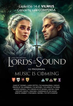 LORDS OF THE SOUND with "Music is coming" poster