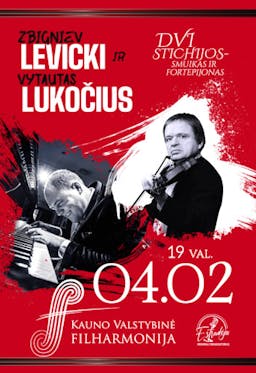 Z. LEVICKI IR V. LUKOČIUS | DVI STICHIJOS - SMUIKAS IR FORTEPIJONAS poster