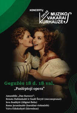 Music evenings at the Kurhaus. "The Hidden Opera" poster