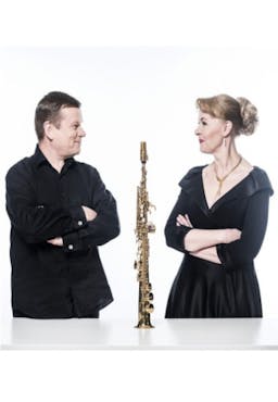 "European fantasy". Petras Vyšniauskas - saxophone, Aleksandra Žvirblytė - piano poster