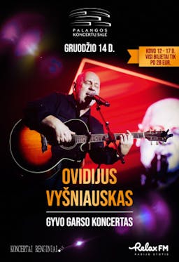 Ovidijus Vyšniauskas | festive live concert poster