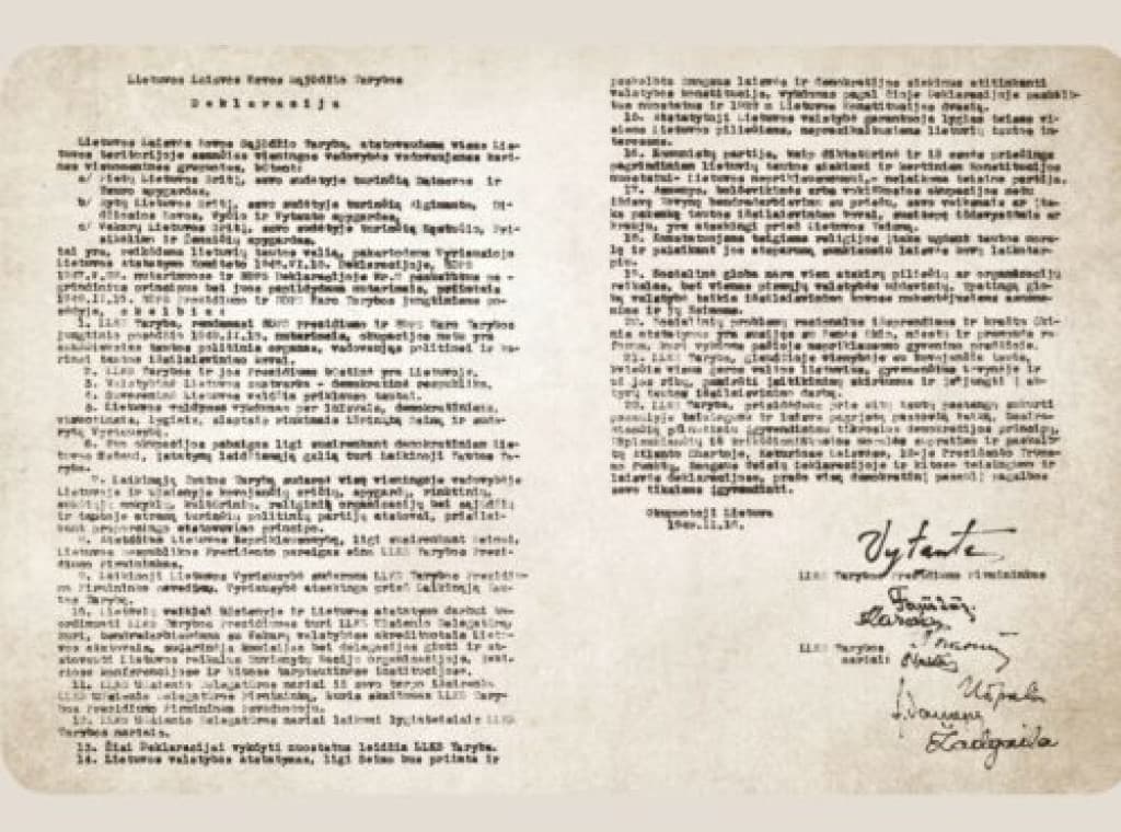 "Deklaracja Rady Litewskiego Ruchu Walki o Wolność z dnia 16 lutego 1949 r."
