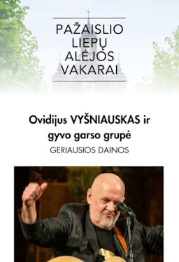 Ovidijus Vyšniauskas and live band poster