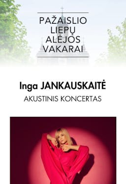 Acoustic concert by Inga Jankauskaitė poster