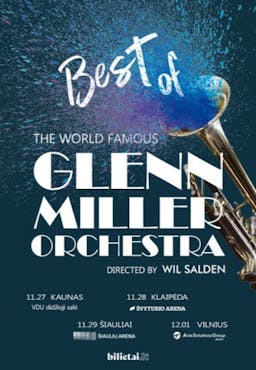Glenn Miller Orcchestra with Wll Salden poster
