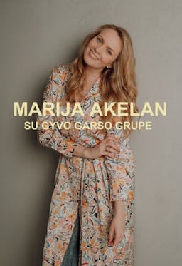 Marija Akelan with live band poster