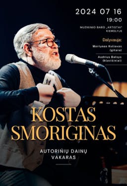 Kostas Smoriginas Trio poster