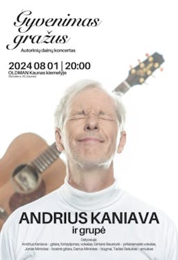 Andrius Kaniava and band poster