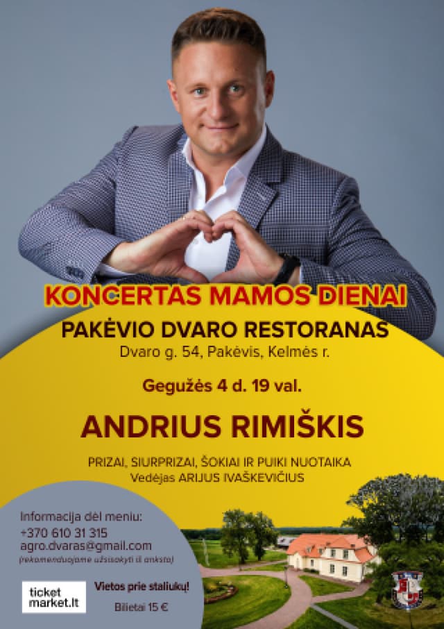 Andrius Rimiškis. Koncert z okazji Dnia Matki