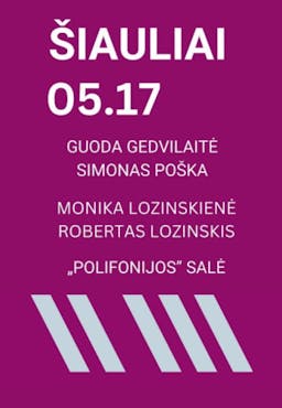 Concert in Šiauliai 17 D. poster