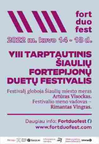 IX International Šiauliai Piano Duet Festival 24 poster
