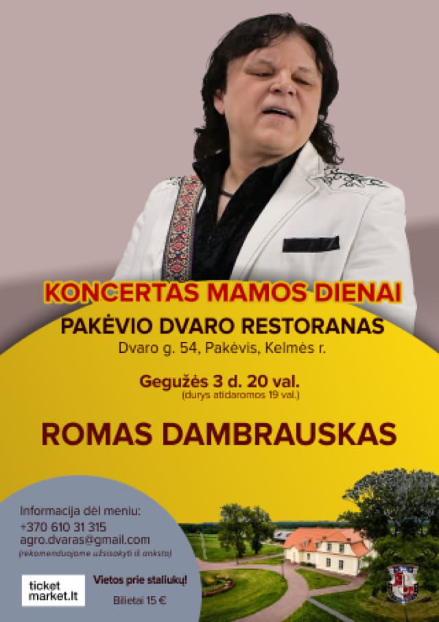 ROMAS DAMBRAUSKAS. Koncert z okazji Dnia Matki