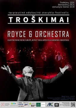 Electronic rock band Royce and Klaipėda Chamber Orchestra poster