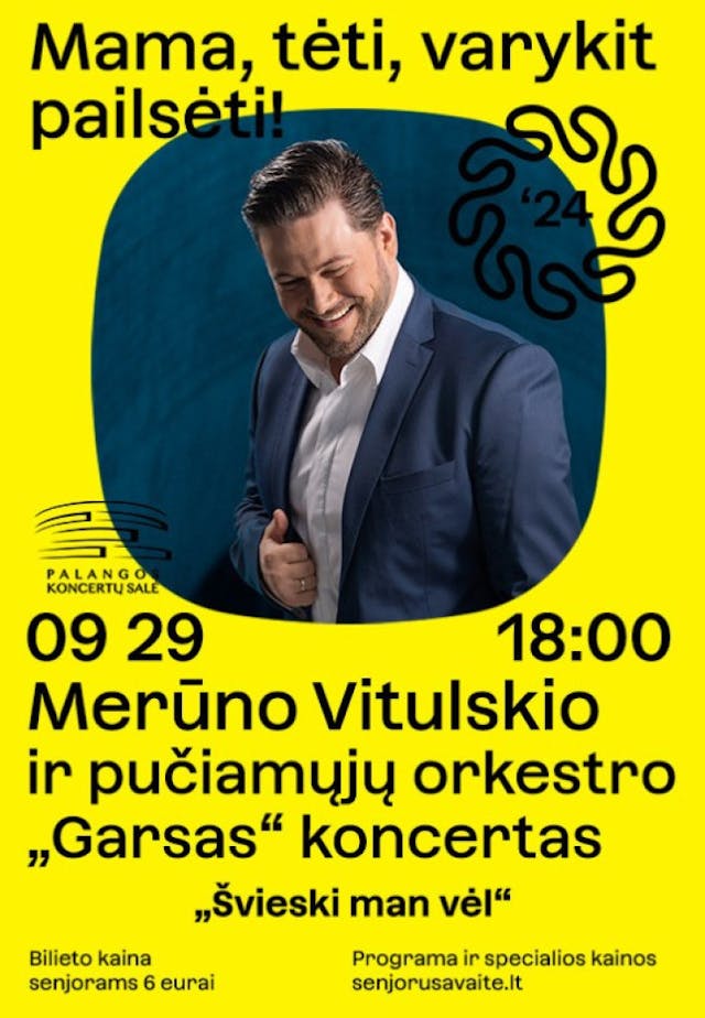 Merūnas Vitulskis i Orkiestra Dęta Garsas na koncercie "Shine for Me Again