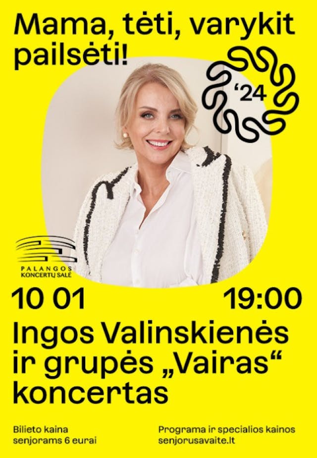 Koncert Ingi Valinskienė i zespołu Vairas