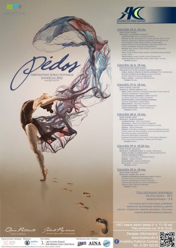 International dance festival Pėdos (Feet) 24 poster