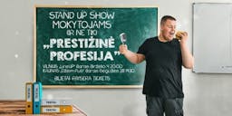 Justinas Visickas Show - a prestigious profession poster