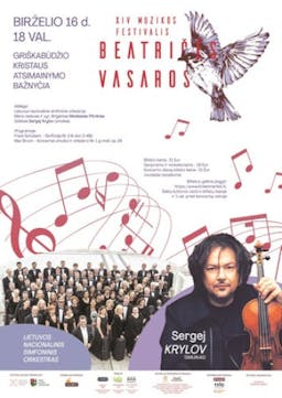 Lithuanian National Symphony Orchestra | Sergej Krylov poster