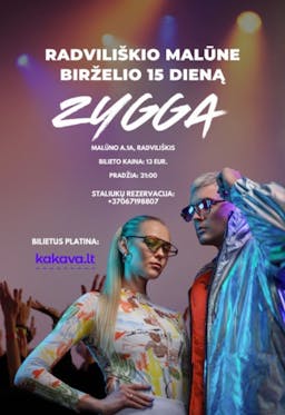 "Zygga concert poster