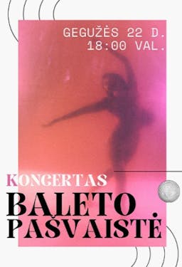 Concert of the Eglė Ballet Studio , "Ballet Light" poster