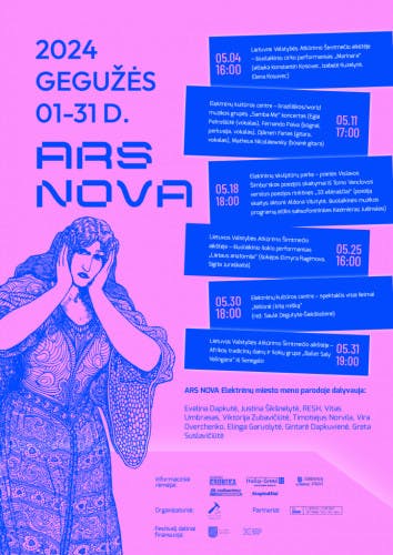 Contemporary music and art festival ARS NOVA 24 poster