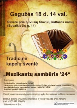 Traditional band festival "Musicians' gathering '24" poster