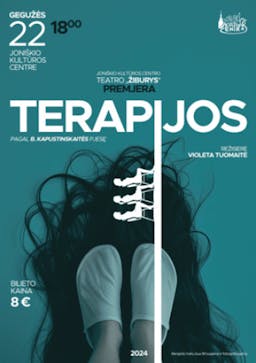 Joniškis Culture Centre Theatre "Žiburys" premiere "Therapies" poster
