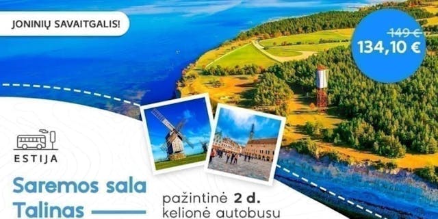 Saremos sala ir Talinas (iš Vilniaus, Kauno, Kėdainių ir...
