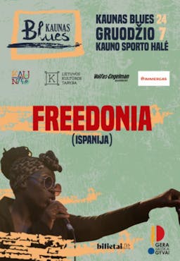 Koncert galowy Kaunas Blues: Freedonia (Hiszpania) poster