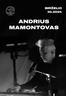 Andrius Mamontovas acoustic concert poster