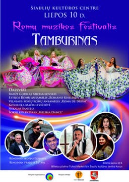 Festiwal muzyki romskiej Tamburinas poster