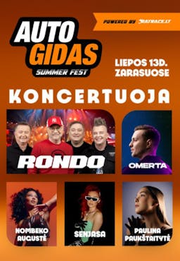 Autogidas Summer Fest, powered by Ratrace.lt poster