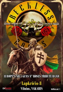 GUNS N' ROSES tribute band nr 1 w Europie - RECKLESS ROSES - Wilno poster